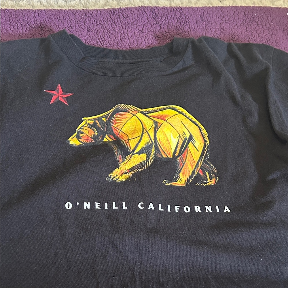 O'Neill California Black Tee with Bear and Star